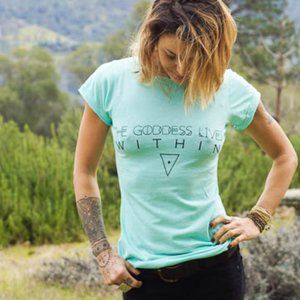 The Goddess Lives Within T-Shirt, Festival Top